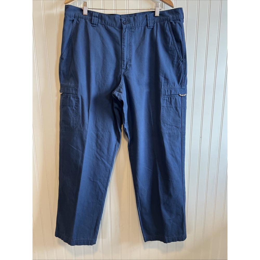 L.L. Bean Men's Dress Casual Blue Pants Cargo Size‎ 38x32